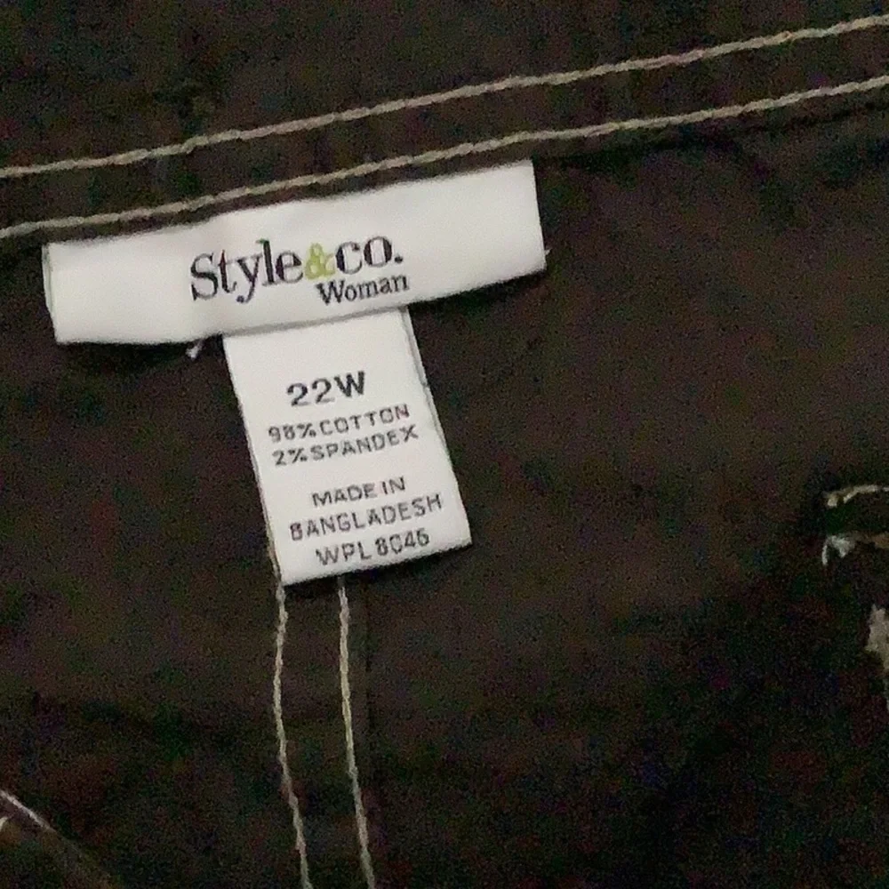 Style and co brown Capri shorts new with tag - Picture 6 of 8